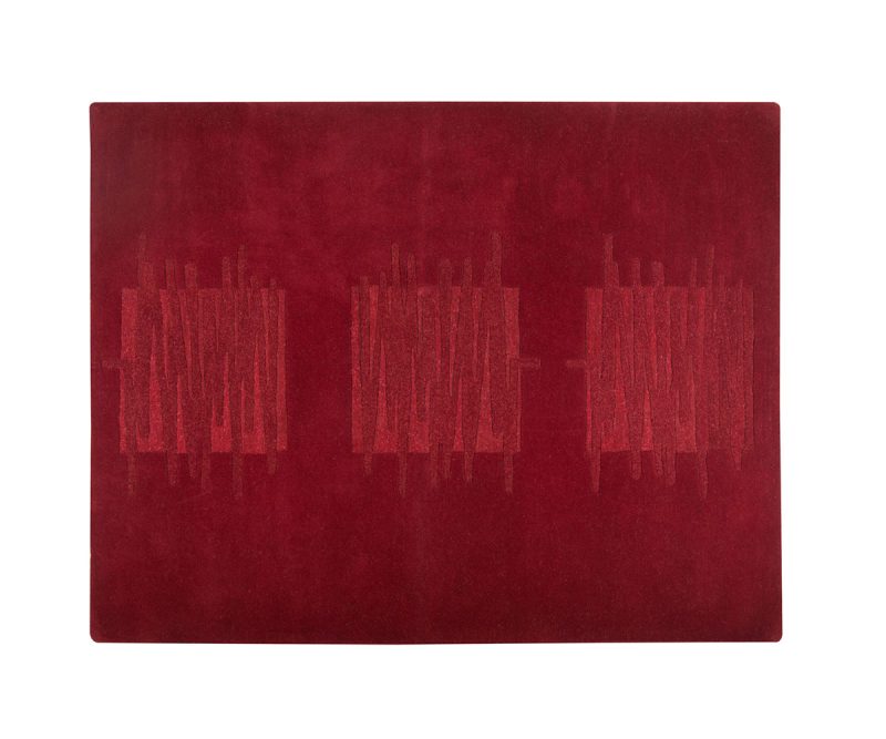 Modern carpet Lhasa bordeaux 200x250 cm