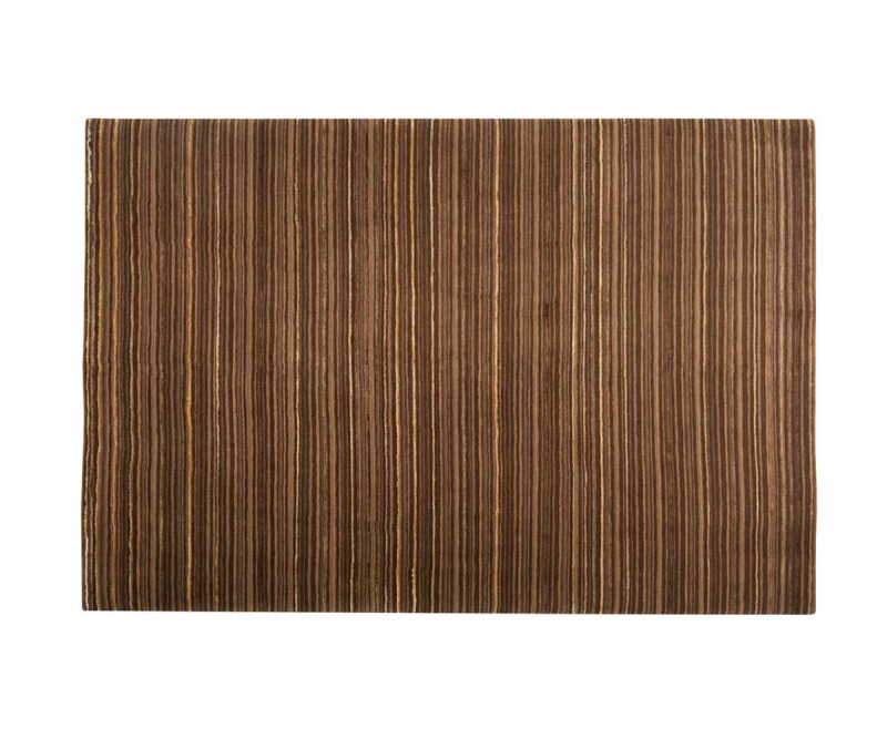 Χαλί Μοντέρνο Silky Stripes Καφέ 171x241 cm