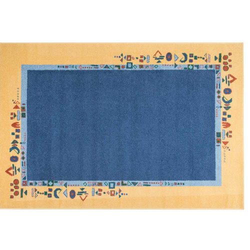 Carpet Frize 54-38 Blue 140x190 cm