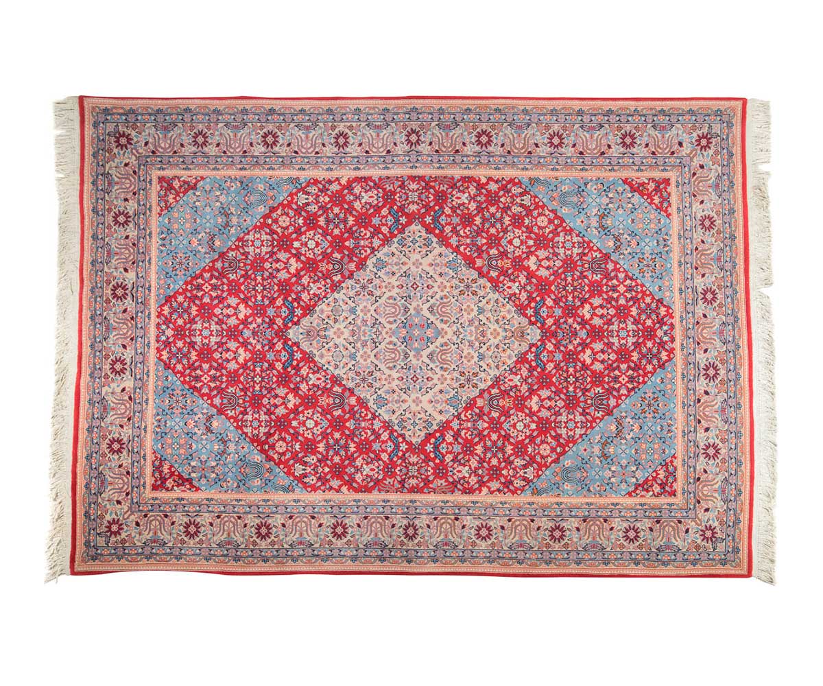 Χαλί-Κλασικό-Χειροποίητο-211×302-cm-μάλλινο-κόκκινο-σιέλ-Κίνα-1.jpg Χαλί Κλασικό Χειροποίητο 211x302 cm - Image 1