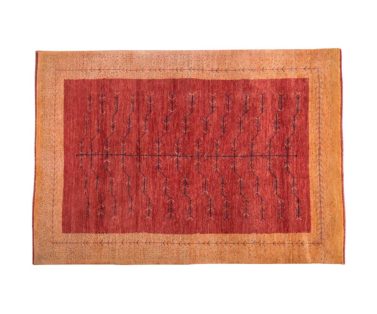 Χαλί-Μοντέρνο-Χειροποίητο-Gabbeh-Rizbaff-172×241πορτοκαλίμάλλινοΠερσία-1.jpg Χαλί Μοντέρνο Χειροποίητο Gabbeh Rizbaff 172x241 cm - Image 1