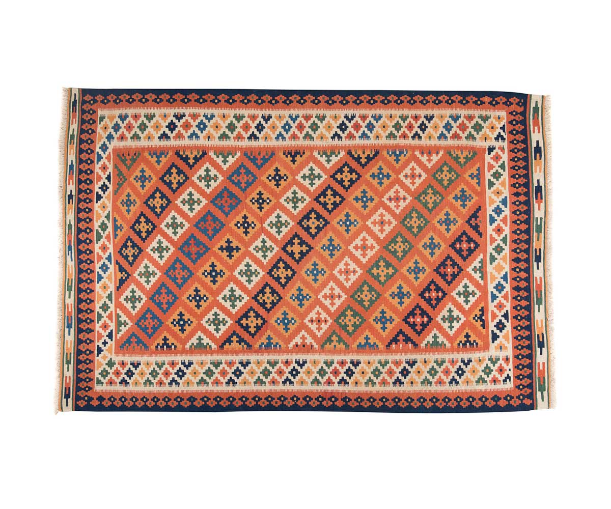 Χειροποίητο-μάλλινο-κιλίμι-148x218κεραμιδίΙράν-1.jpg Χειροποίητο Κιλίμι 148x218 cm - Image 1