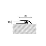 ΠΡΟΦΙΛ ΕΙΣΟΔΟΥ ΓΙΑ LVT CLICK  C4 85060 ΑΣΗΜΙ - Image 2